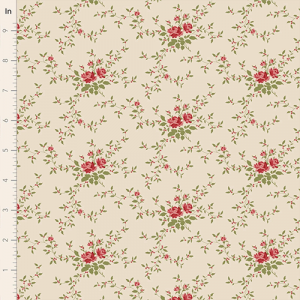 TILDA Fabric - Merry Little Christmas - Carol Cream