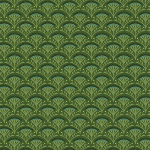 Benartex Fabric - Wander Lane - Blossom Scallop Forest