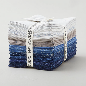 Maywood Studio Fabric - Patchwork Blue - Fat Quarter Bundle (21pc)