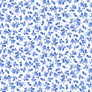 Maywood Studio Fabric - Blue Belle - Little One - White