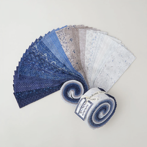 Maywood Studio Fabric - Patchwork Blue - 2.5" Strips (40pc)