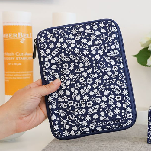 Kimberbell Navy Floral USB Case