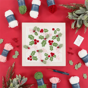 Kimberbell Punch Needle Plus Kit - Happy Holly Days