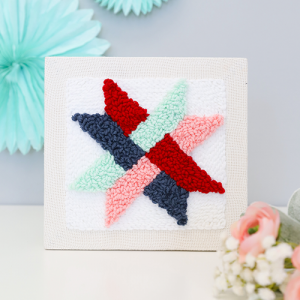 Kimberbell Punch Needle Embroidery Kit - Woven Star Quilt Block (PRE-ORDER)