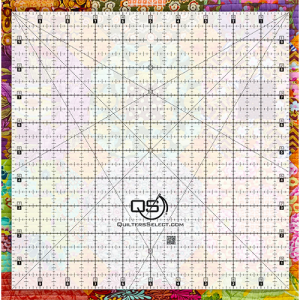 Quilter’s Select Non-Slip Crystal Clear Ruler 10″ x 10″