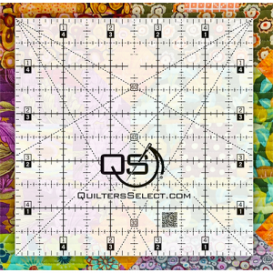 Quilter’s Select Non-Slip Crystal Clear Ruler 5″ x 5″