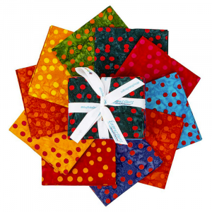 Riley Blake-Expressions Batiks Elementals Polka Pop-Warm