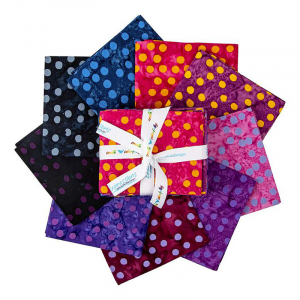Riley Blake-Expressions Batiks Elementals Polka Pop-Pink/Purple
