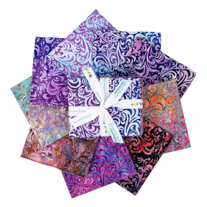Riley Blake-Expressions Batiks Elementals Twirl & Swirl Pink/Purple