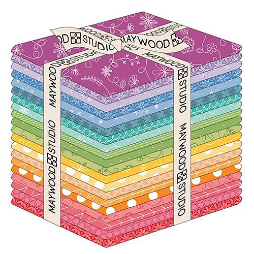 Maywood Studio Fabric - Kimberbell Basics - Bright Lights Fat Quarter Bundle (20pc)