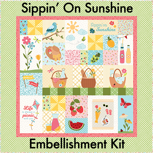 Kimberbell Sippin' On Sunshine Embellishment Kit (PRE-ORDER)
