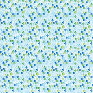 Benartex Fabric - Enchanted Spring - Honeycomb Geo Blue