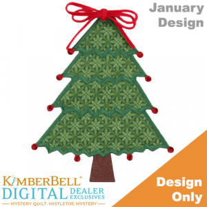 Kimberbell DDE Mistletoe Mystery Quilt-January Design Only