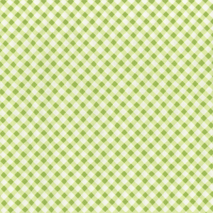Maywood Studio Fabric-Kimberbell-Sippin on Sunshine-Bias Gingham-Green (PRE-ORDER)