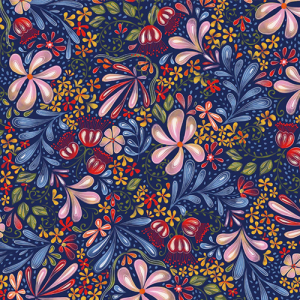 P & B Textiles - Country Poetry - Floral Garden Allover