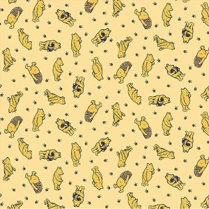 Riley Blake-Winnie the Pooh Toss Sunshine Yellow