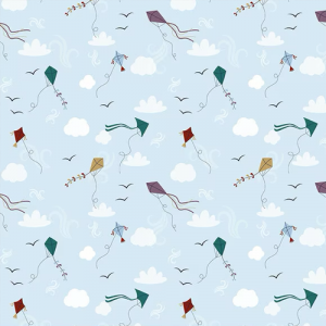 Riley Blake - A Spoonful of Sugar - Let's Go Fly a Kite - Sky