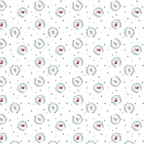 Riley Blake-Nutcracker Tradition Christmas Mice Snow (PRE-ORDER)