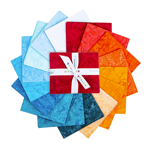 Riley Blake-Expressions Batiks Hand-Dyes Citrus Splash FQB (16 pcs) - Image 2