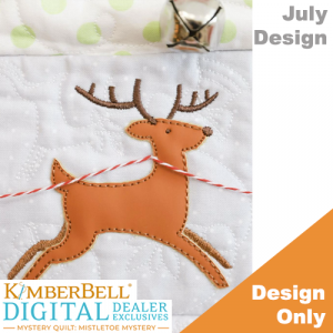 Kimberbell DDE Mistletoe Mystery Quilt-July Design Only