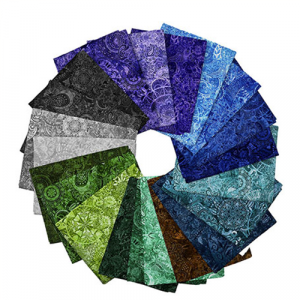 QT Fabrics Mystique Fat Quarter Bundle Cool (21 pieces)