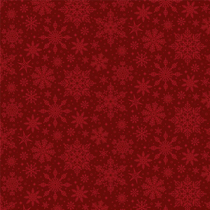 Riley Blake-Poinsettias at Christmas Snowflakes Red (PRE-ORDER)