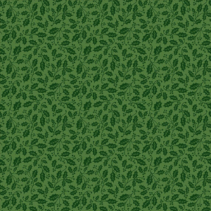 Riley Blake-Poinsettias at Christmas Holly Green (PRE-ORDER)