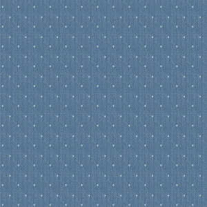 TILDA Fabric - Creating Memories - Tiny Dot - Blue