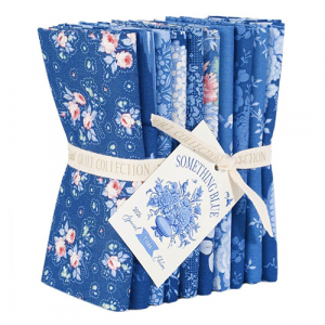 TILDA Fabric-Something Blue-Fat Quarter Bundle in Dark (10pcs)