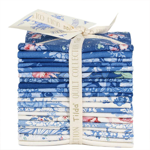 TILDA Fabric-Something Blue-Fat Quarter Bundle 40pcs