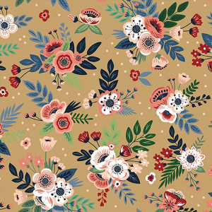 Riley Blake - A Spoonful of Sugar - Floral - Sunrise