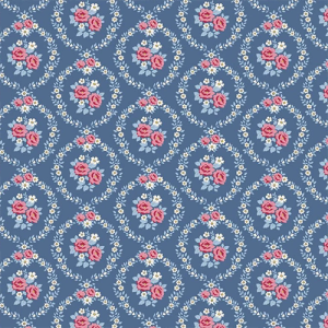 TILDA Fabric-Village Life-Mable Blue