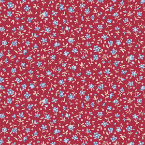 TILDA Fabric-Village Life-Mae Burgundy
