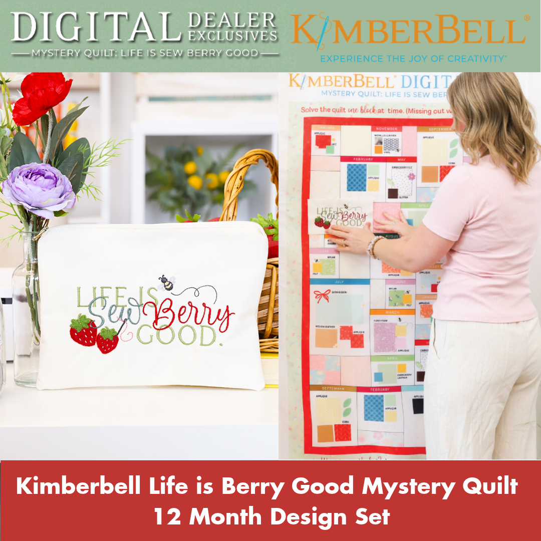 Kimberbell Life is Berry Good Mystery Quilt - 12 Month Design Set